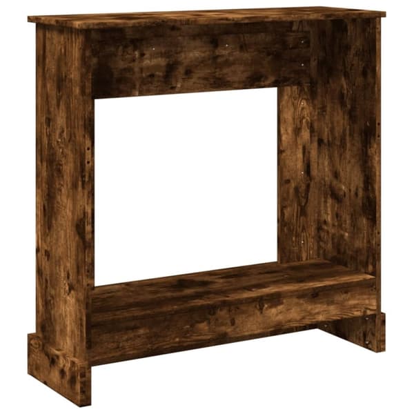 vidaXL Takkakehys savutammi 90x30x90 cm tekninen puu
