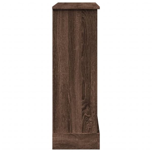 vidaXL Takkareunus ruskea tammi 90x30x90 cm tekninen puu