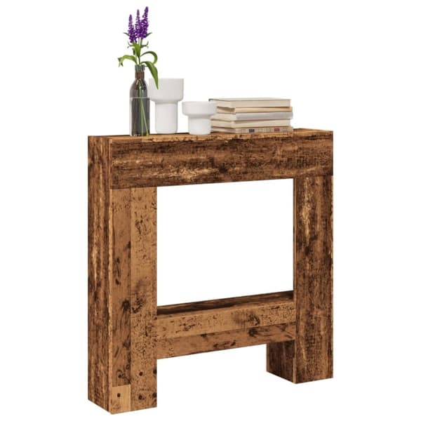 vidaXL Takkakehys vanha puu 81x18x82 cm tekninen puu