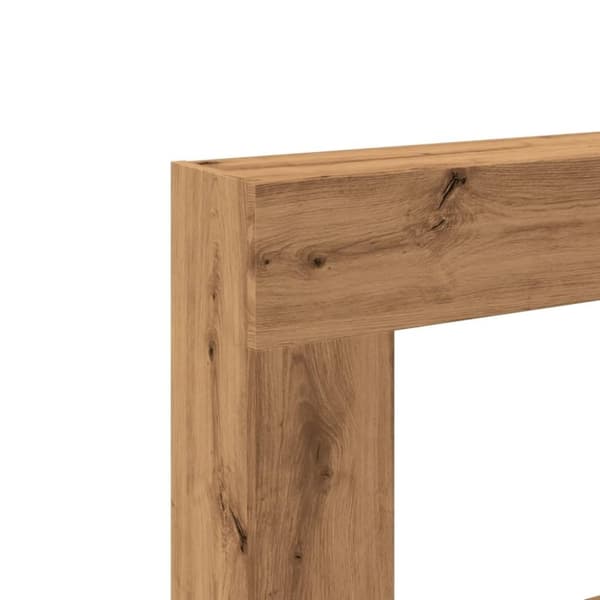 vidaXL Takkakehys artesaani tammi 81x18x82 cm tekninen puu