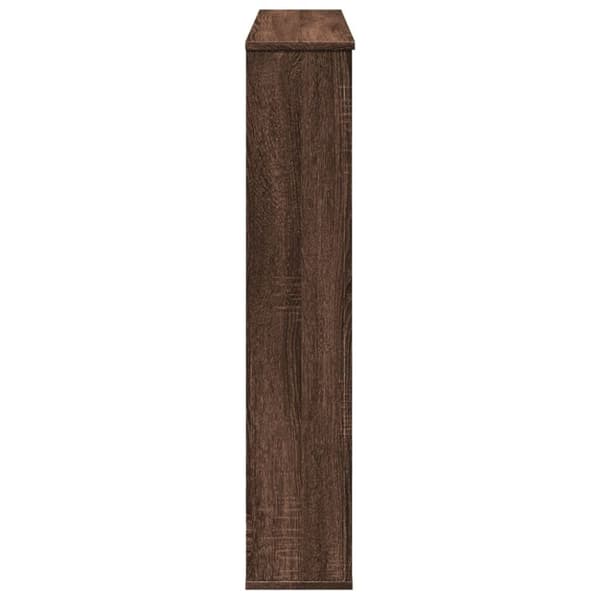 vidaXL Takan ympärys ruskea tammi 100x20x100 cm tekninen puu