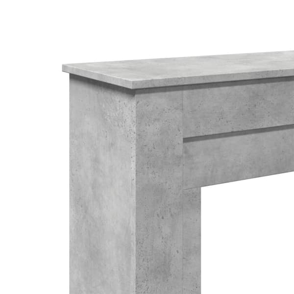 vidaXL Peisramme betonggrå 90x30x90 cm konstruert tre