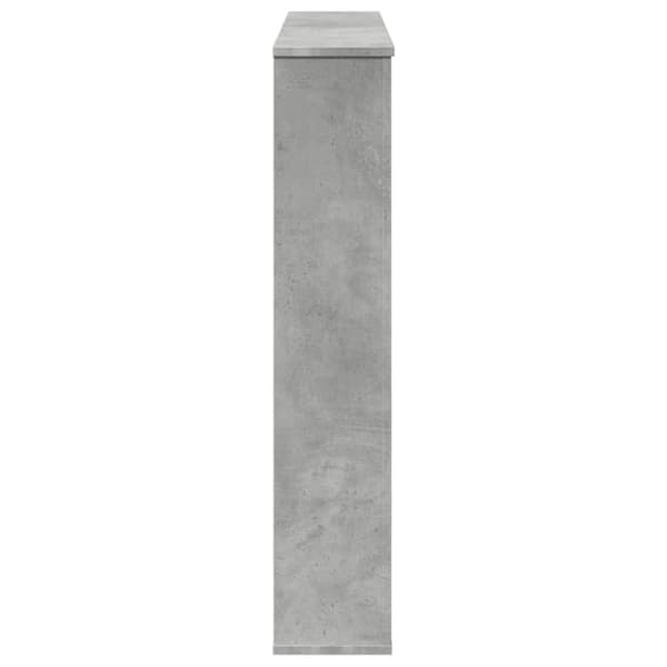 vidaXL Peisramme betonggrå 100x20x100 cm konstruert tre