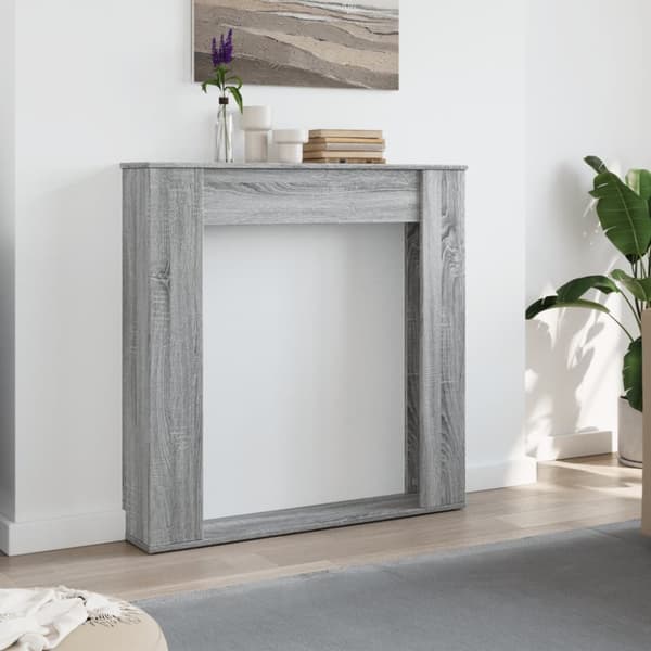 vidaXL Spiselkrans grå sonoma 100x20x100 cm konstruerat trä