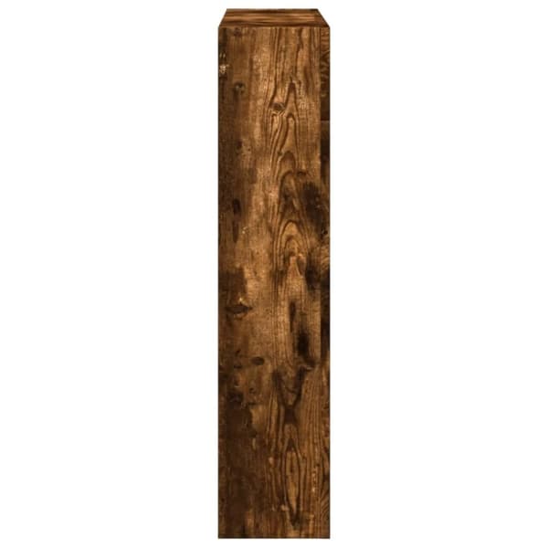 vidaXL Spiselkrans rökfärgad ek 81x18x82 cm konstruerat trä