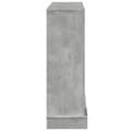 Miniatyrbilde 6 av 11: vidaXL Peisramme betonggrå 100x30x87,5 cm konstruert tre