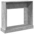 Miniatyrbilde 7 av 11: vidaXL Peisramme betonggrå 100x30x87,5 cm konstruert tre