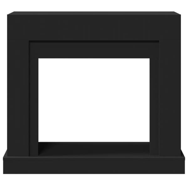 vidaXL Peisramme svart 100x30x87,5 cm konstruert tre