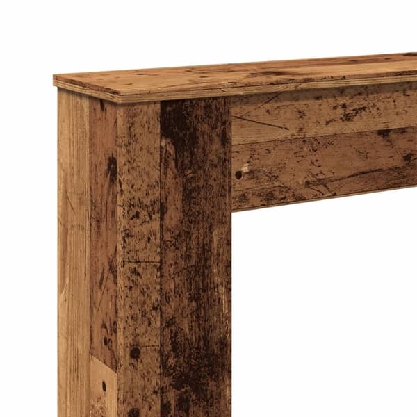 vidaXL Spiselkrans åldrat trä 100x20x100 cm konstruerat trä