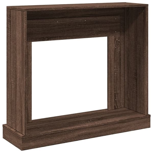 vidaXL Peisramme brun eik 100x30x87,5 cm konstruert tre