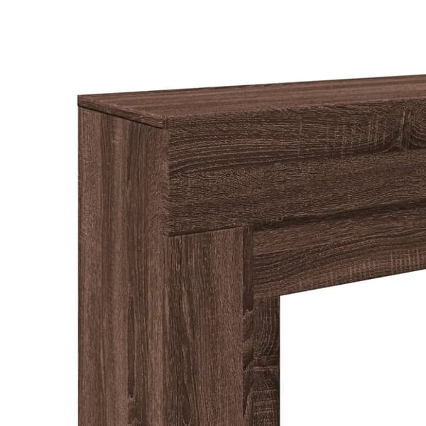 vidaXL Peisramme brun eik 100x30x87,5 cm konstruert tre