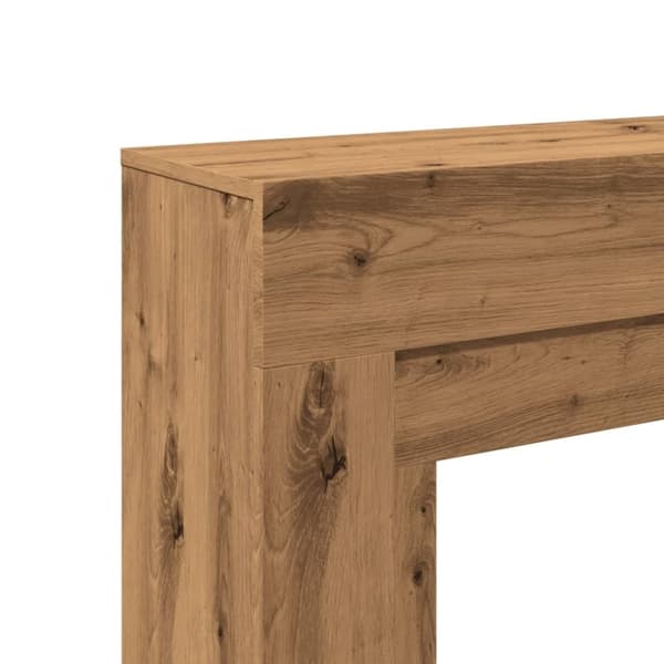 vidaXL Peisramme artisan eik 100x30x87,5 cm konstruert tre