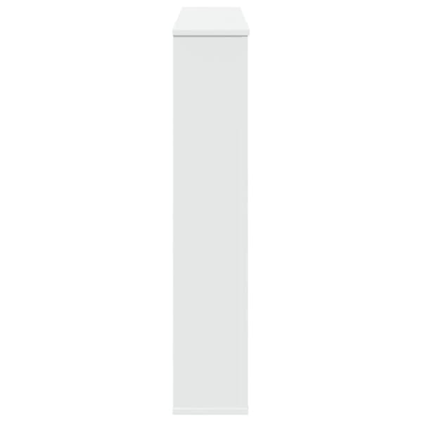 vidaXL Peisramme hvit 100x20x100 cm konstruert tre