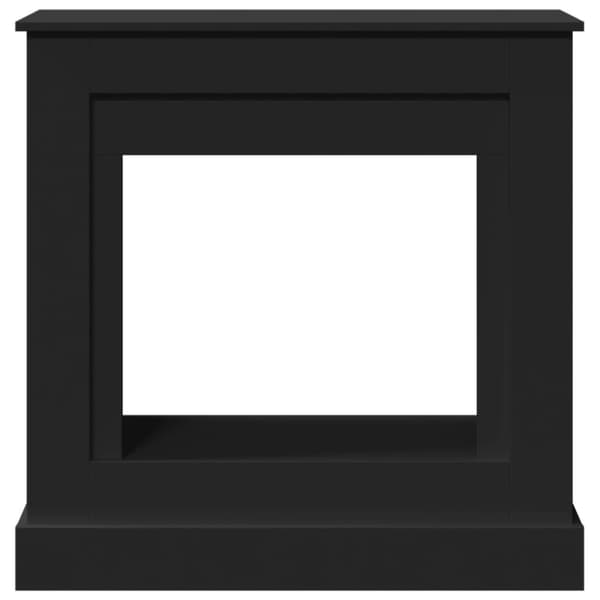 vidaXL Spiselkrans svart 90x30x90 cm konstruerat trä