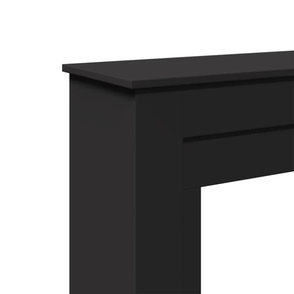 vidaXL Spiselkrans svart 90x30x90 cm konstruerat trä