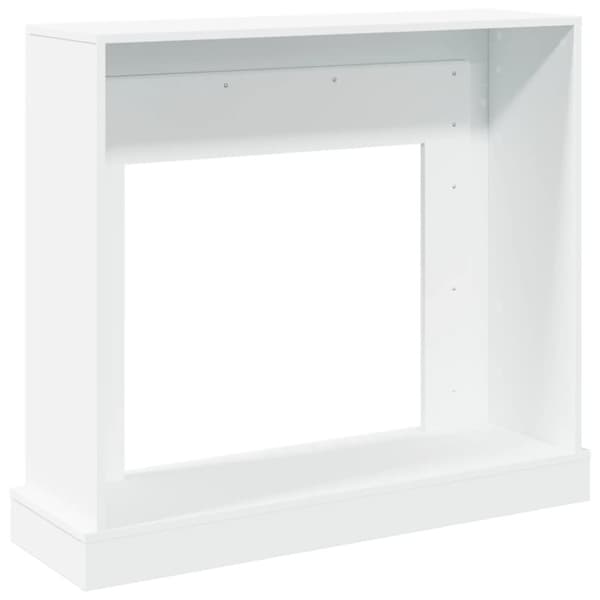 vidaXL Peisramme hvit 100x30x87,5 cm konstruert tre