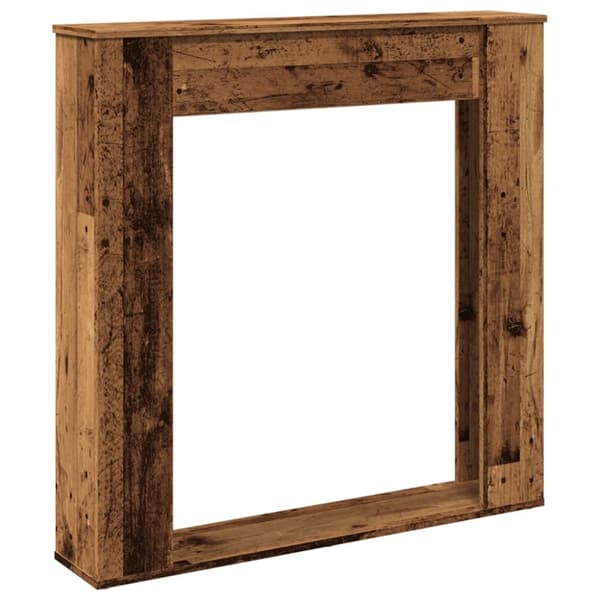 vidaXL Takan ympärys vanha puu 100x20x100 cm tekninen puu