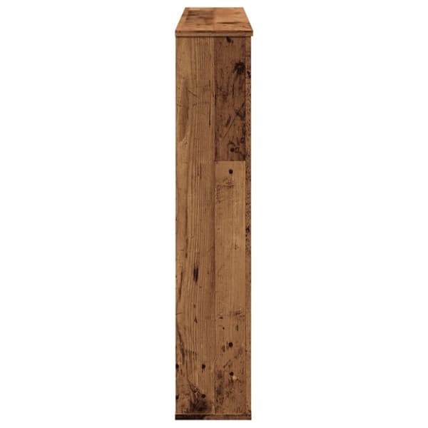 vidaXL Takan ympärys vanha puu 100x20x100 cm tekninen puu