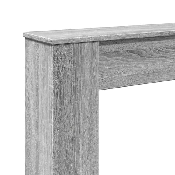 vidaXL Takan ympärys harmaa Sonoma 100x20x100 cm tekninen puu