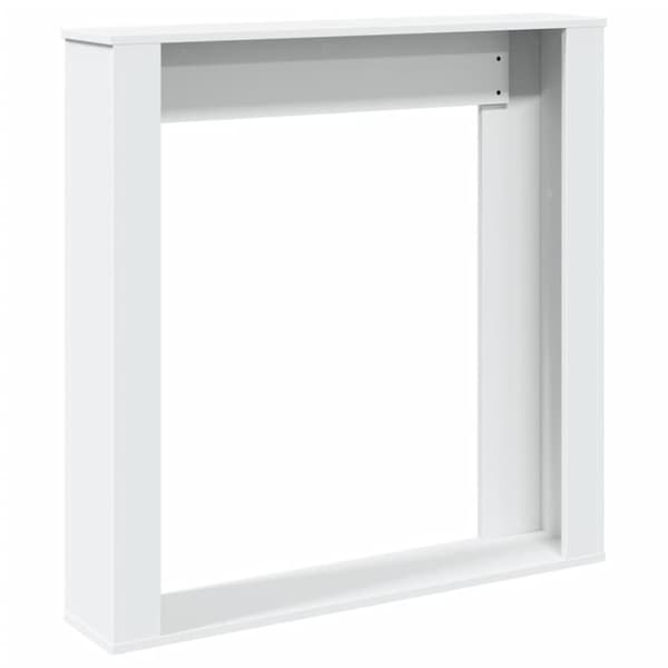 vidaXL Takkakehys valkoinen 100x20x100 cm tekninen puu