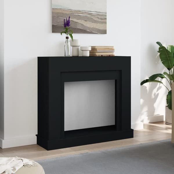 vidaXL Takan ympärys musta 100x30x87,5 cm tekninen puu