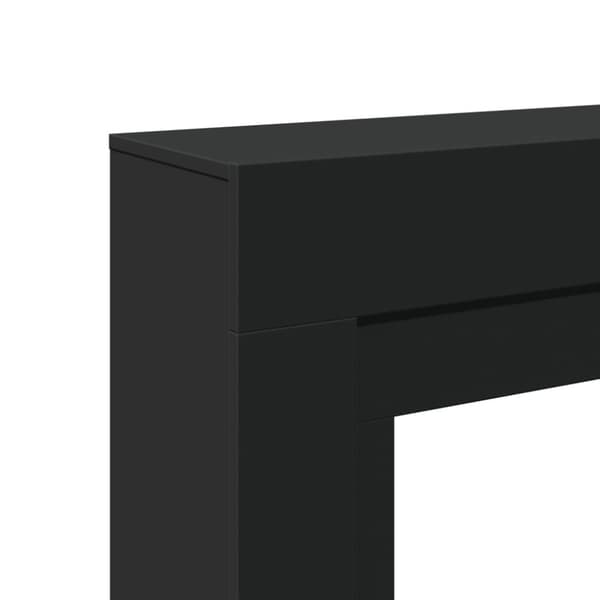 vidaXL Takan ympärys musta 100x30x87,5 cm tekninen puu