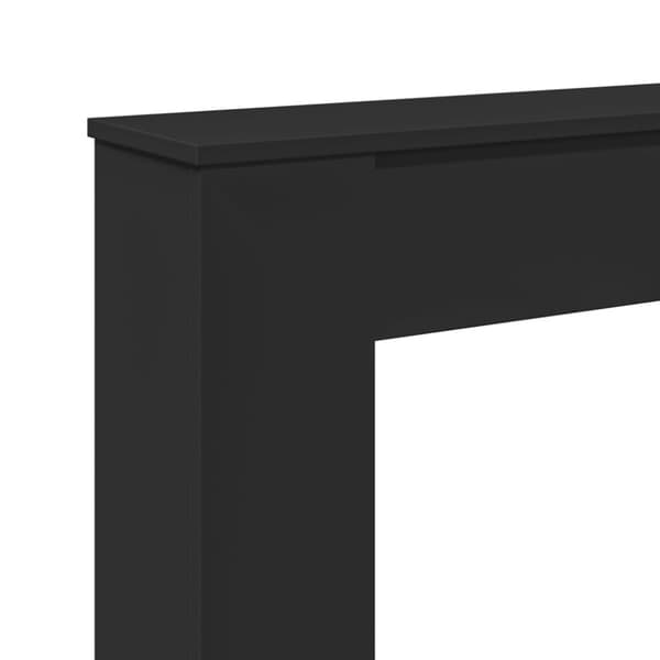 vidaXL Takan ympärys musta 100x20x100 cm tekninen puu