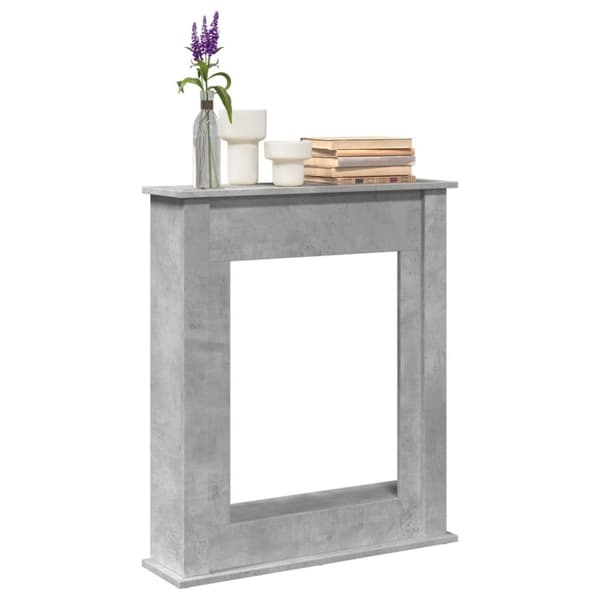 vidaXL Takkakehys betoninharmaa 75x20x87,5 cm tekninen puu