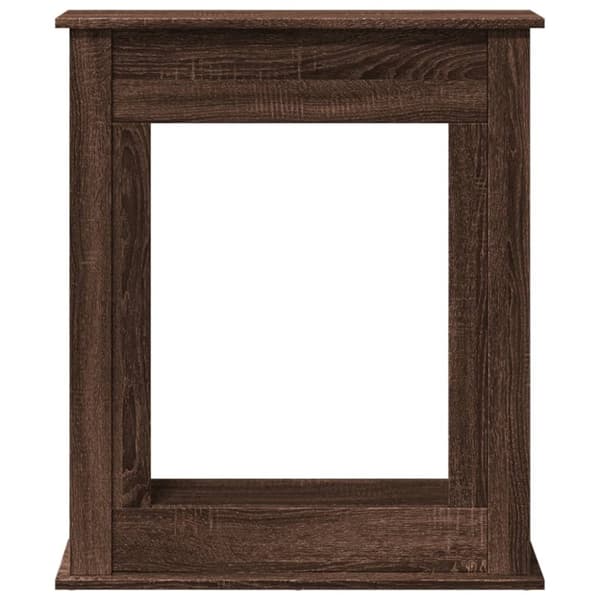 vidaXL Takkakehys ruskea tammi 75x20x87,5 cm tekninen puu