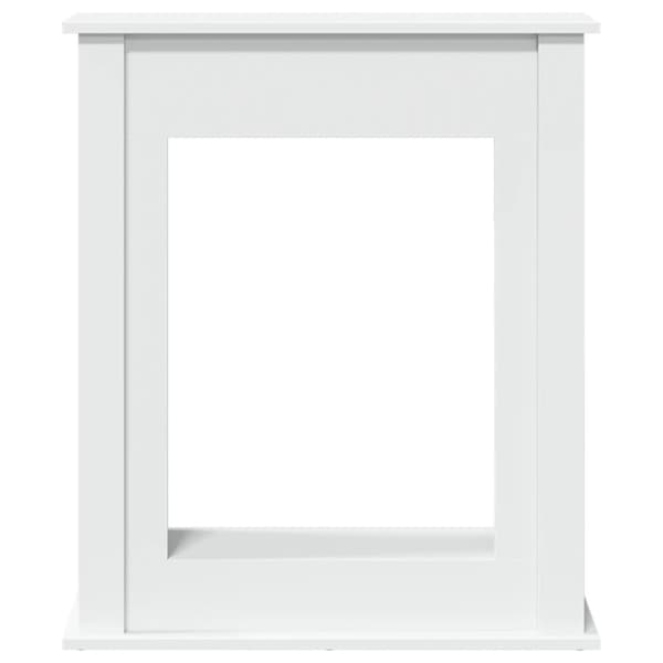 vidaXL Spiselkrans vit 75x20x87,5 cm konstruerat trä