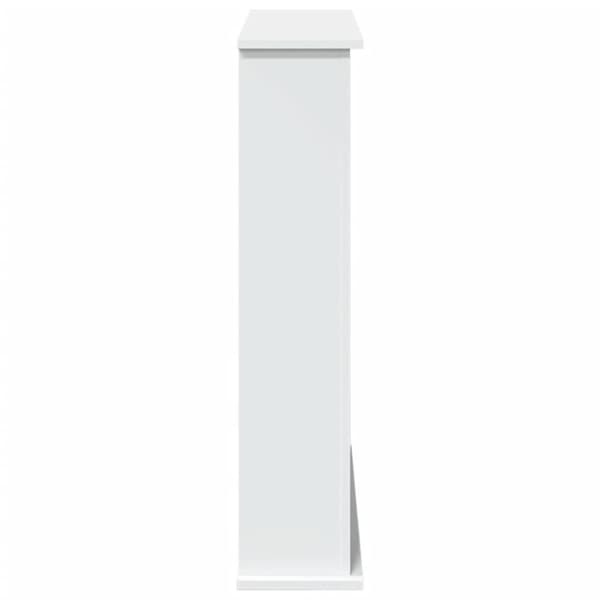 vidaXL Spiselkrans vit 75x20x87,5 cm konstruerat trä