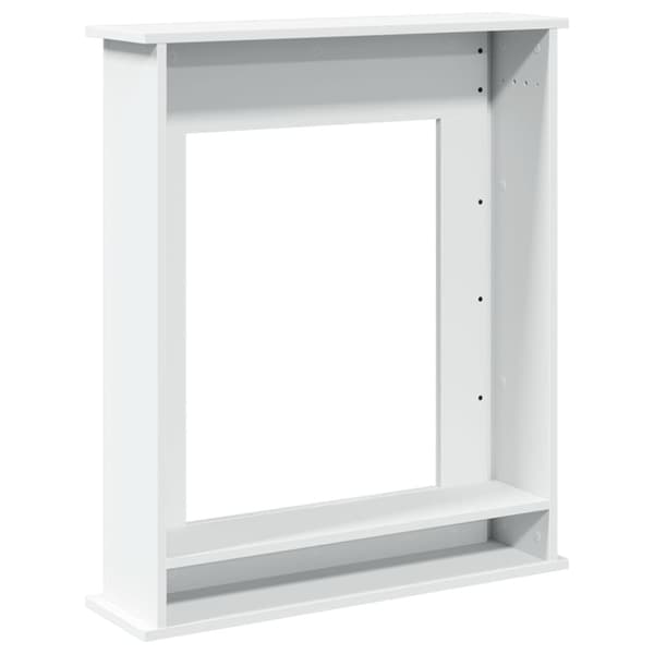 vidaXL Spiselkrans vit 75x20x87,5 cm konstruerat trä