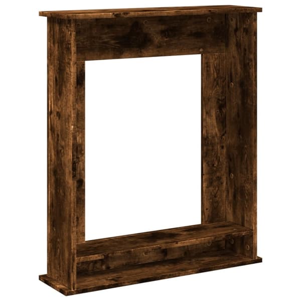 vidaXL Peisramme røkt eik 75x20x87,5 cm konstruert tre