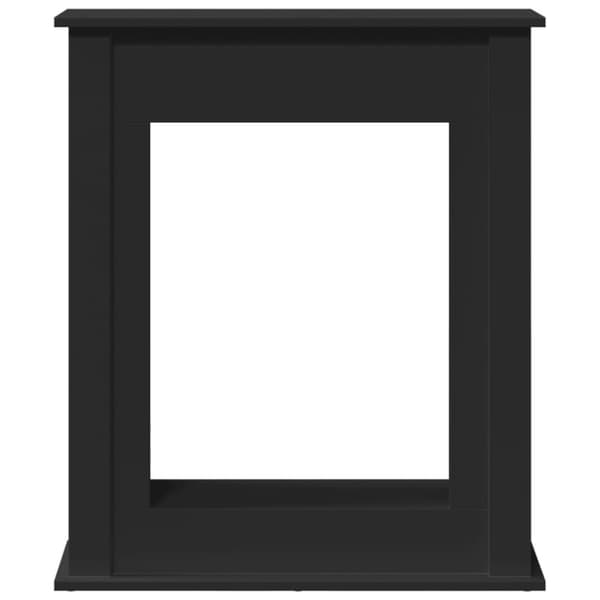 vidaXL Takkakehys musta 75x20x87,5 cm tekninen puu