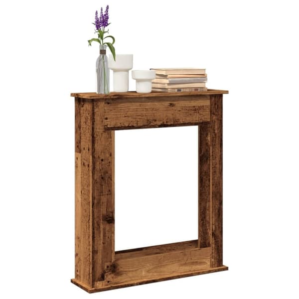vidaXL Takkakehys vanha puu 75x20x87,5 cm tekninen puu