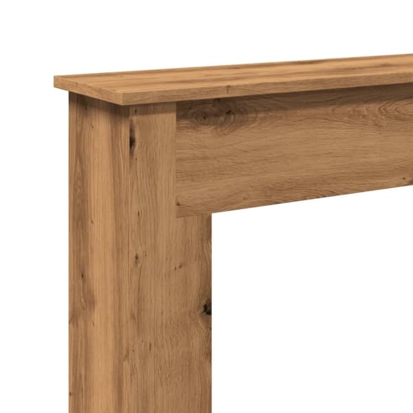 vidaXL Spiselkrans artisan ek 75x20x87,5 cm konstruerat trä