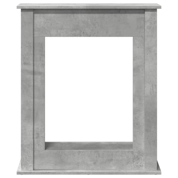 vidaXL Peisramme betonggrå 75x20x87,5 cm konstruert tre