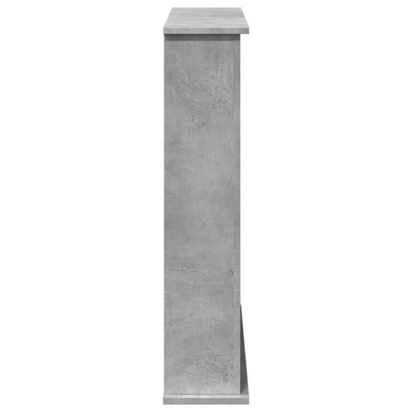 vidaXL Peisramme betonggrå 75x20x87,5 cm konstruert tre