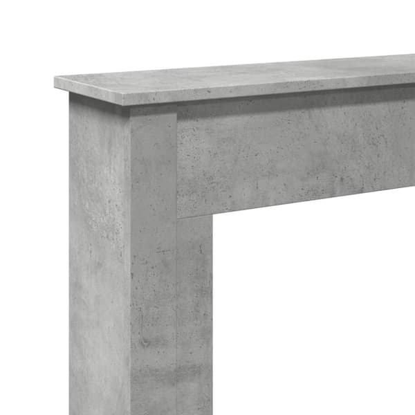 vidaXL Peisramme betonggrå 75x20x87,5 cm konstruert tre