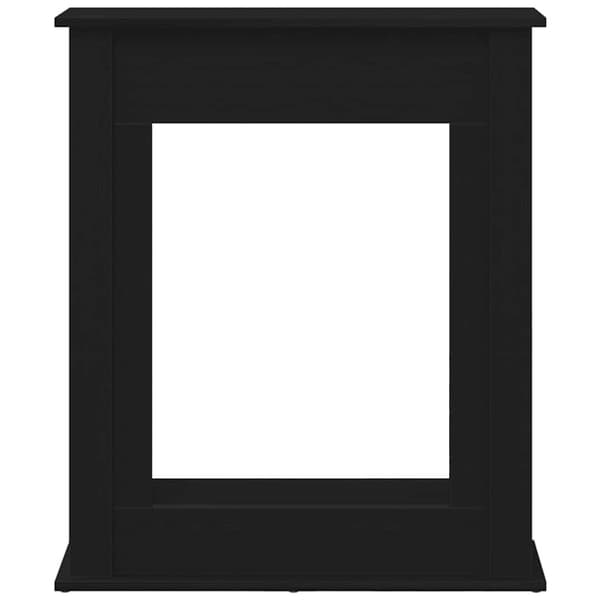 vidaXL Öppen spis infattning svart ek 75x20x87,5 cm konstruerat trä
