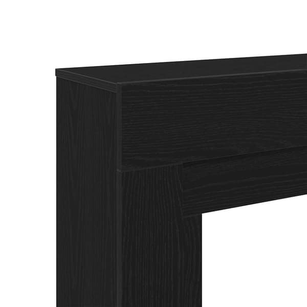 vidaXL Peisramme svart eik 100x30x87,5 cm konstruert tre