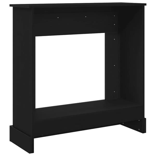 vidaXL Takkahuone Musta Tammi 90x30x90 cm Teknillinen puu