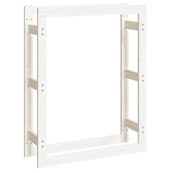 Vedställ honungsbrun 80x25x100 cm massiv furu