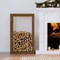 Miniatyrbild 1 av 2: Vedställ honungsbrun 60x25x100 cm massiv furu