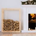 Miniatyrbild 1 av 2: Vedställ 80x25x100 cm massiv furu