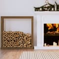 Miniatyrbild 1 av 2: Vedställ honungsbrun 100x25x100 cm massiv furu