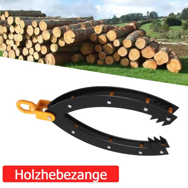 Logløftetænger, kraftige, anti-slip