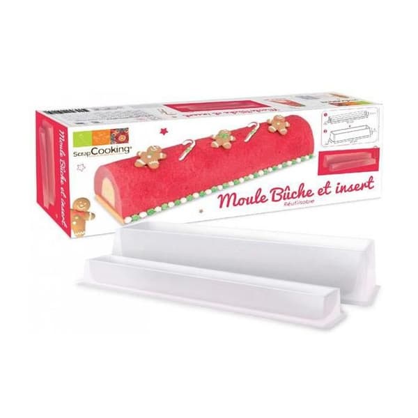 "Bukettform - ScrapCooking - Silikon - Vit - 26x8x8cm - Frys och diskmaskin"