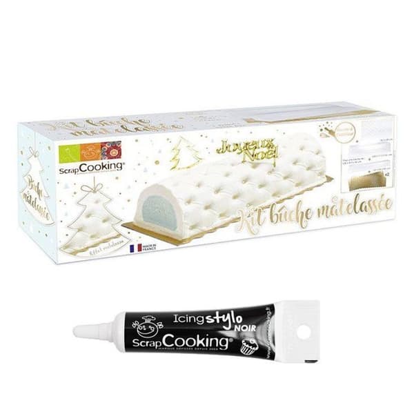 Vadderad Yule stockform + svart glasyrpenna