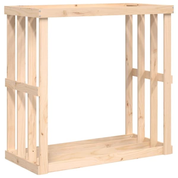 vidaXL Polttopuuteline ulos 108x52x106 cm täysi mänty